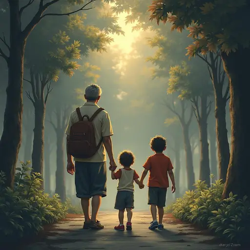 Uncle And His Family