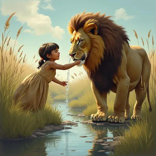 Give Water To A Lion